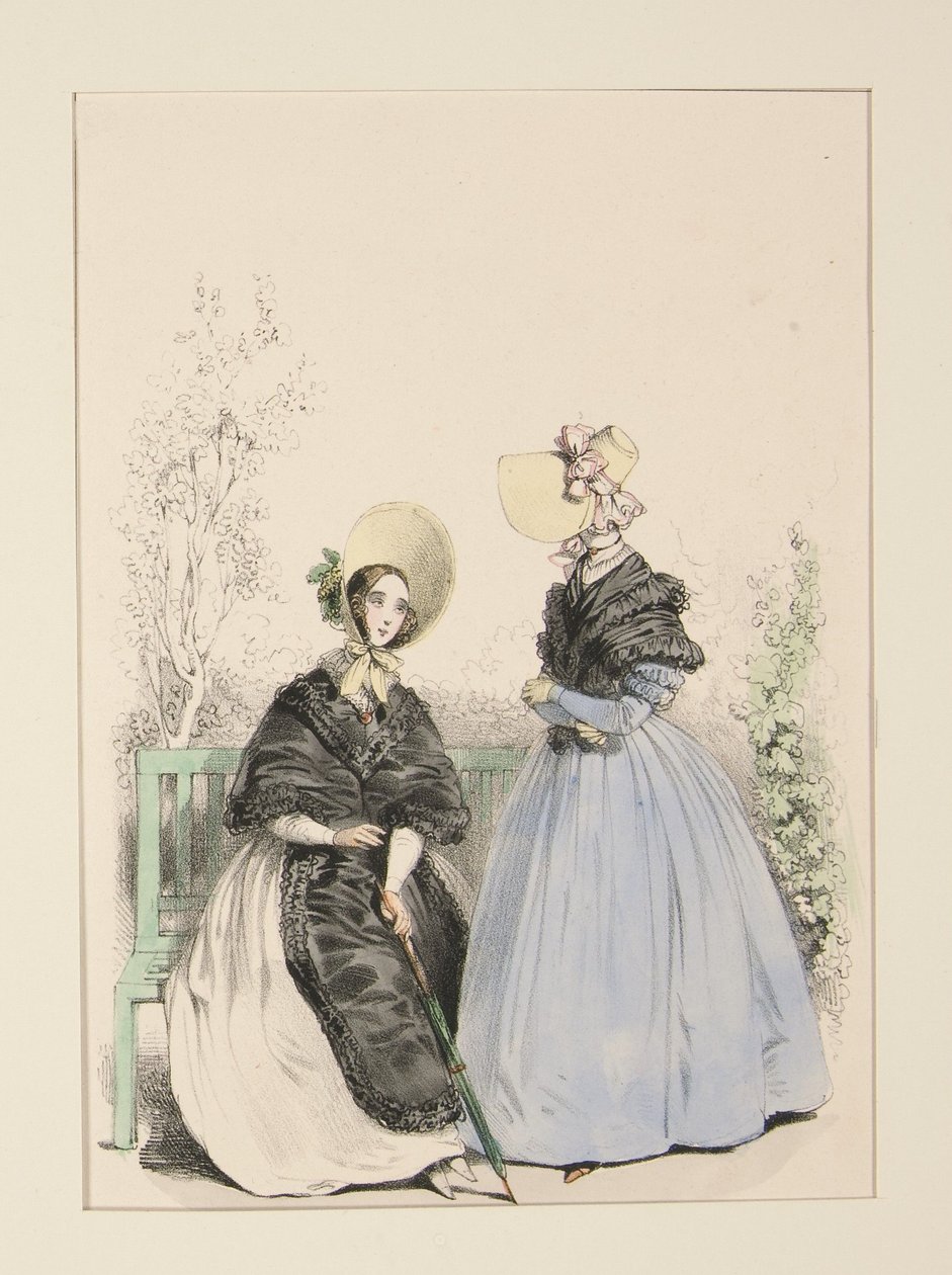 Julho de 1837. Chapéus de palha. ... de Paul Gavarni