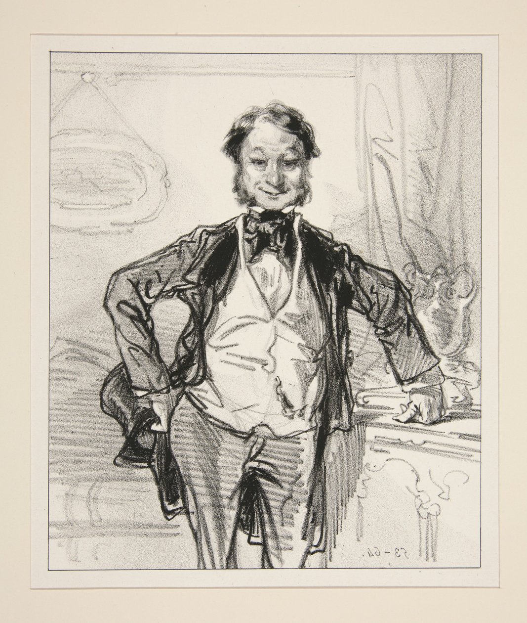 Sou o marido de Madame Jolibiais. de Paul Gavarni