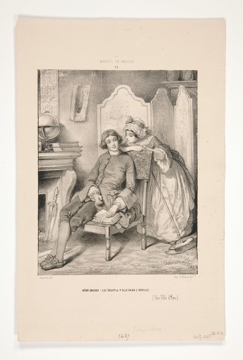 Jean-Jacques e a senhorita Merceret de Paul Gavarni