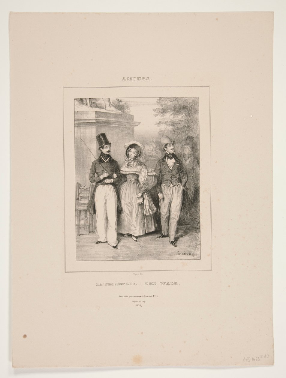 LA PROMENADE. - O CAMINHO. de Paul Gavarni