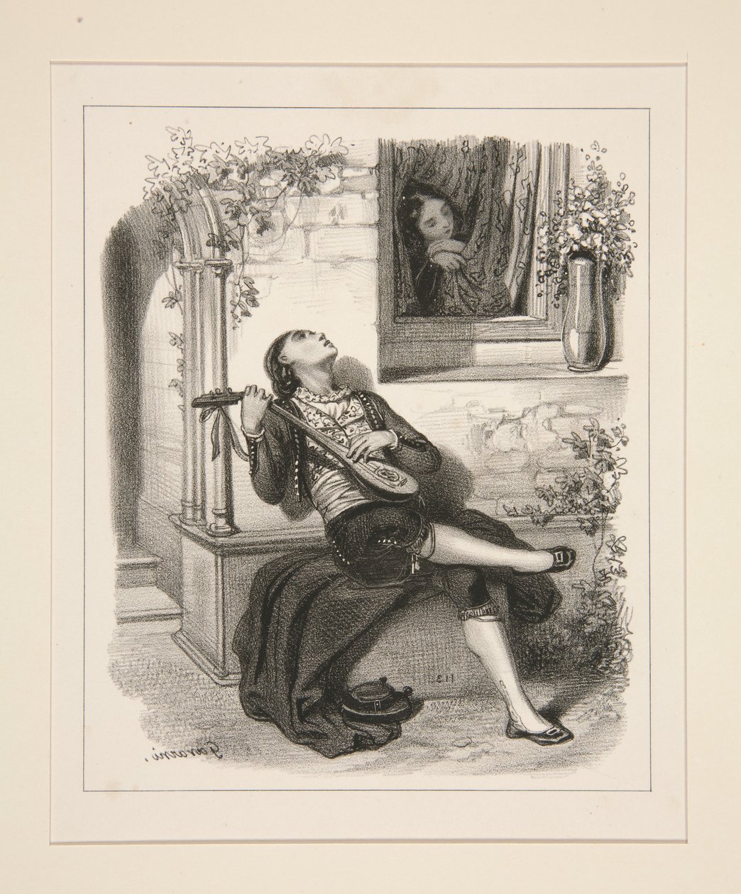 LA SERENADE. de Paul Gavarni