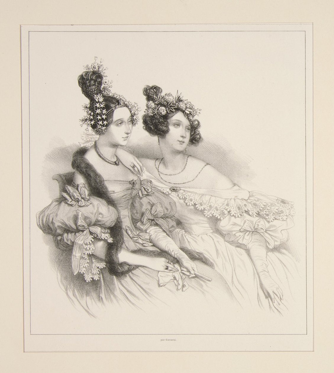 A noite. Penteado de Sergent e Jouenne. de Paul Gavarni