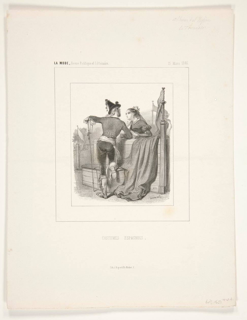 LE TOREADOR. de Paul Gavarni