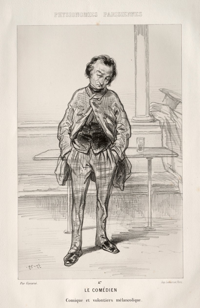 O comediante. de Paul Gavarni