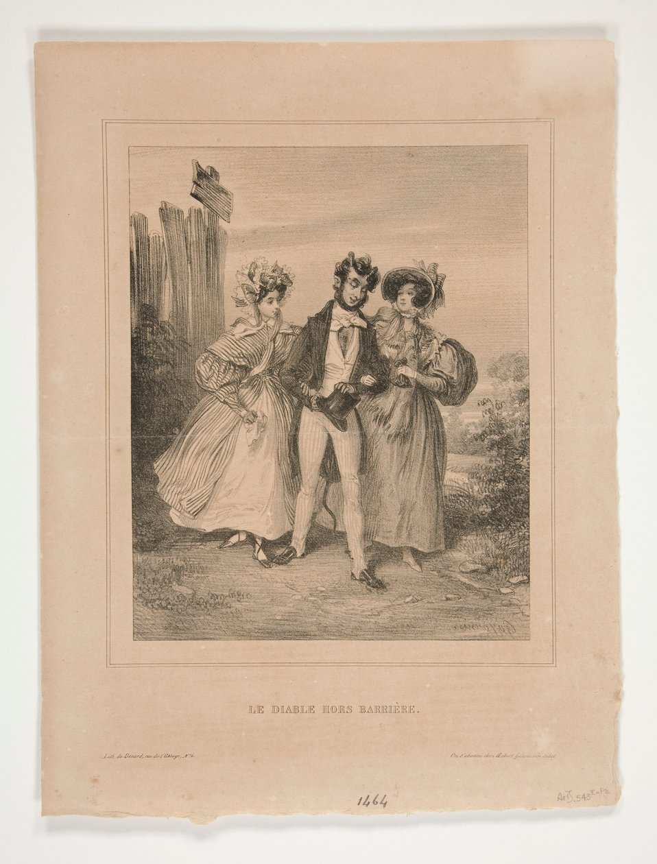 Le Diable Hors Barriere de Paul Gavarni