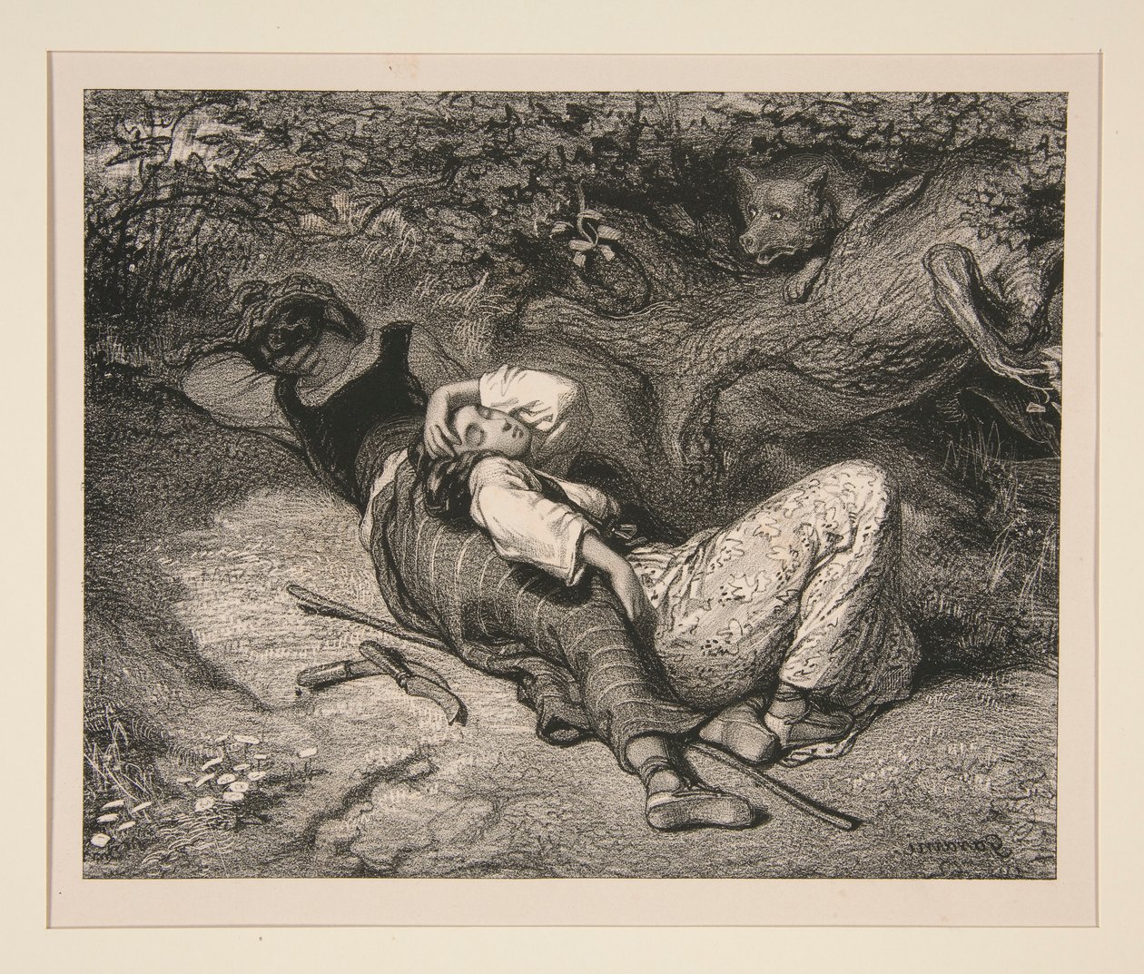 O lobo de Paul Gavarni