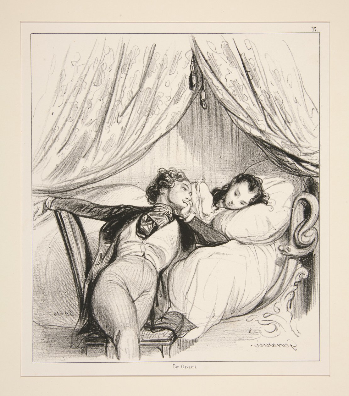O Pequeno Despertar. de Paul Gavarni