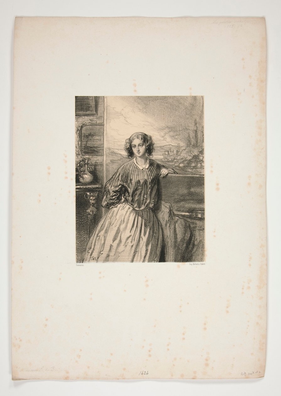 Mulheres Artistas/ Madame E. de B de Paul Gavarni