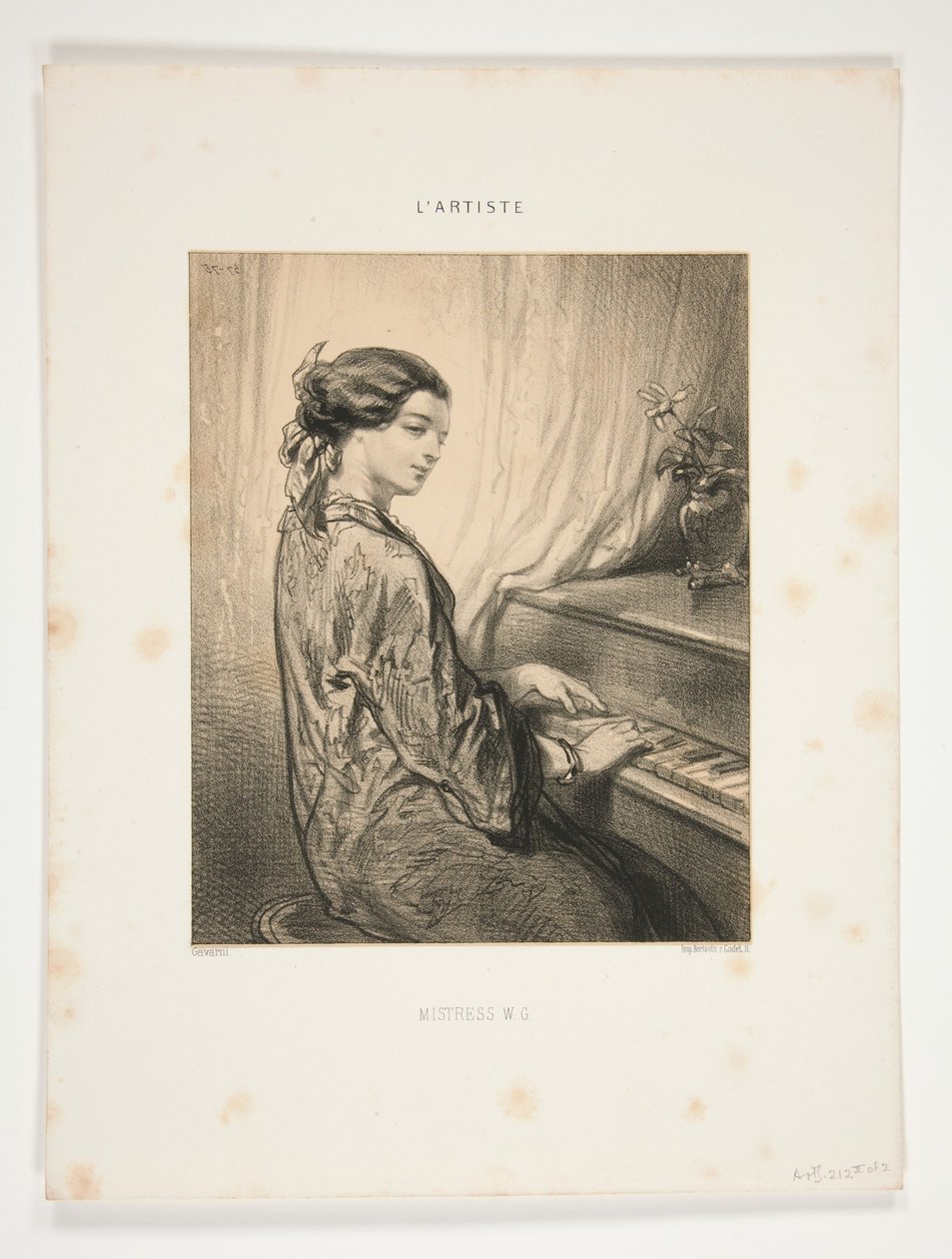 As mulheres artistas / Senhora W.G... de Paul Gavarni