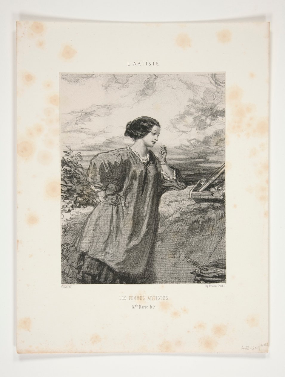 Mulheres Artistas/ Sra. Marie de N de Paul Gavarni