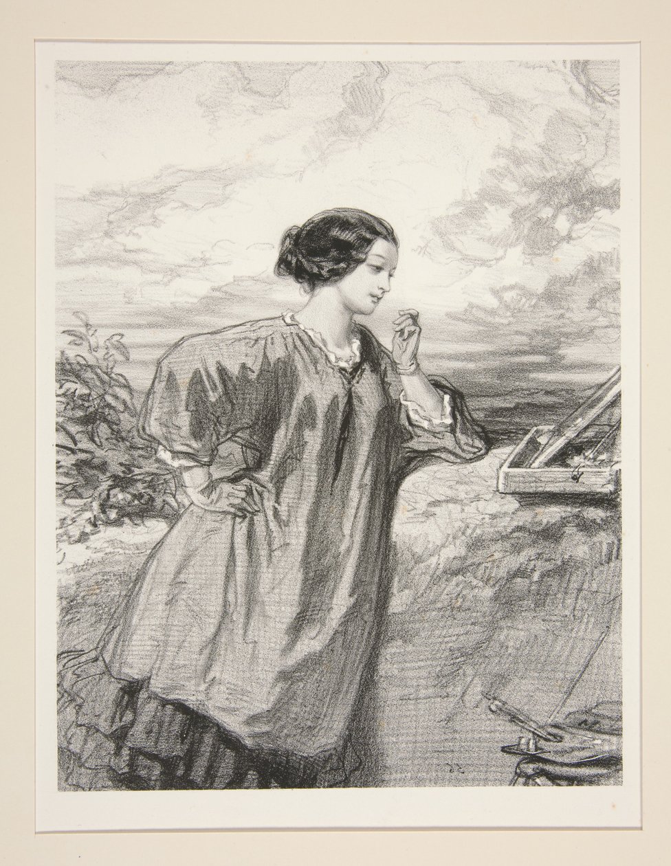 As Mulheres Artistas / Srta. Marie de N... de Paul Gavarni