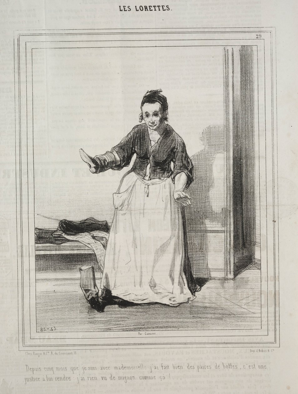 Os Lorettes, 1842. de Paul Gavarni