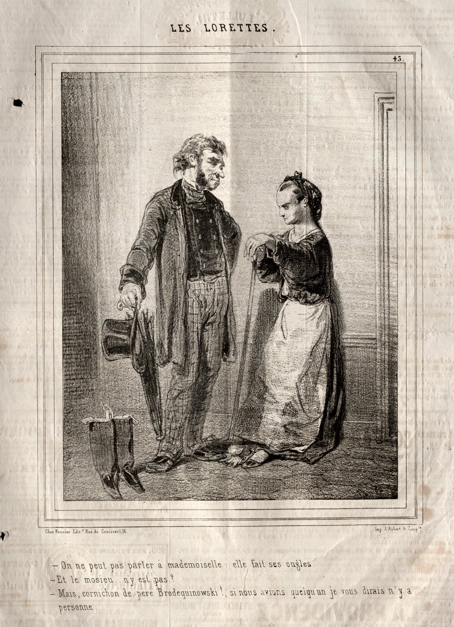 Les Lorettes, 1842. de Paul Gavarni