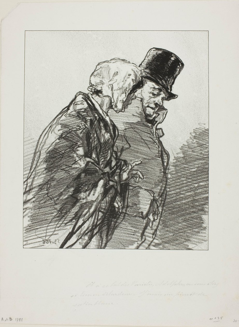 Les Lorettes vieillies: ...E no Baile de Variedades, Adolphe... de Paul Gavarni