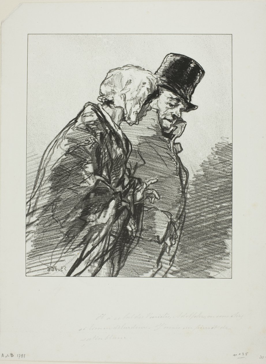 Les Lorettes vieillies: ...E no Baile de Variedades, Adolphe... de Paul Gavarni