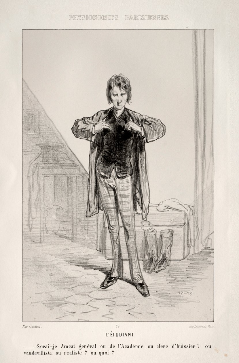 Letudiant. de Paul Gavarni
