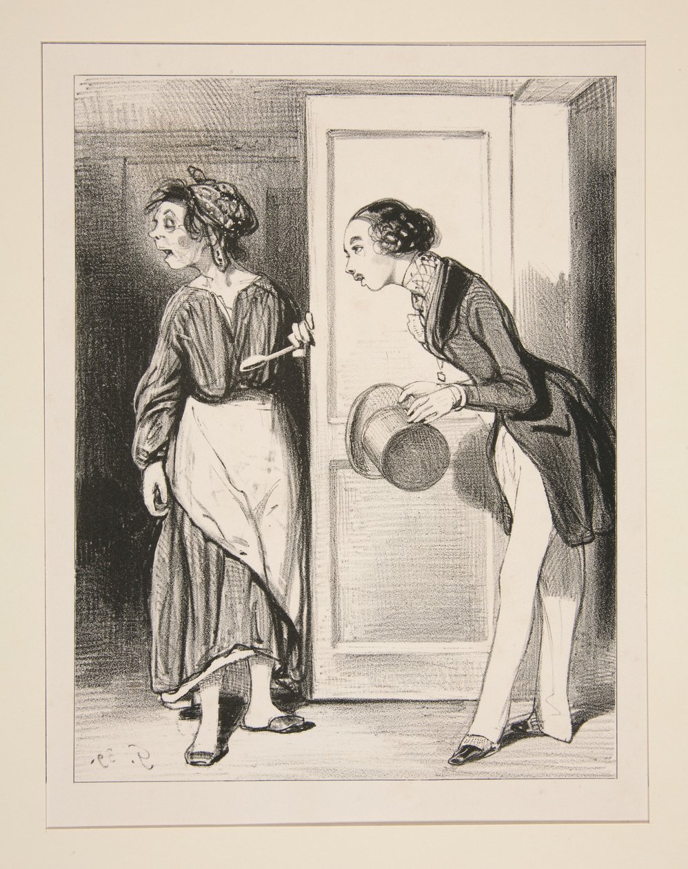 Madame de Saint-Aiglemont, senhora, por favor?... de Paul Gavarni