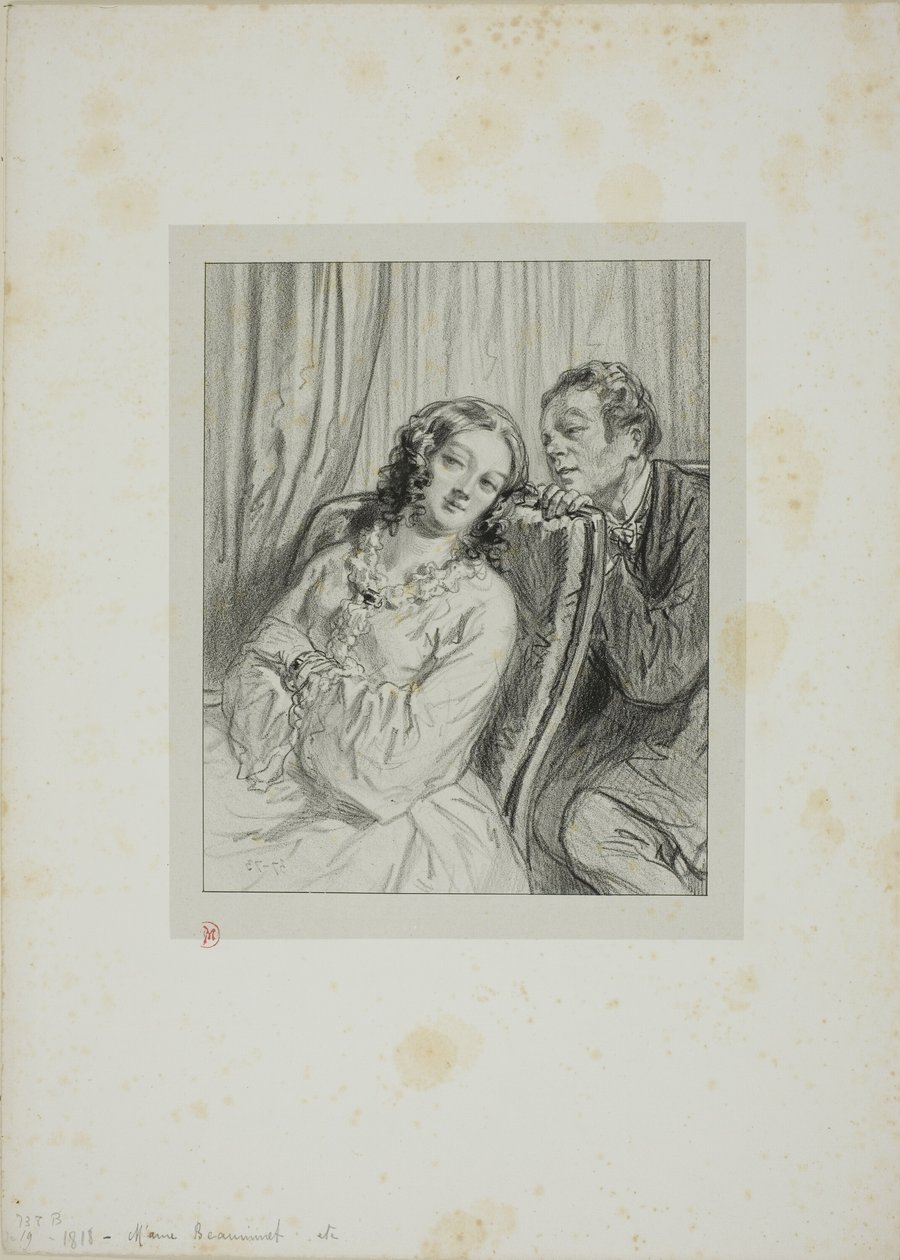 Máscaras e rostos: Mme. Beauminet de Paul Gavarni