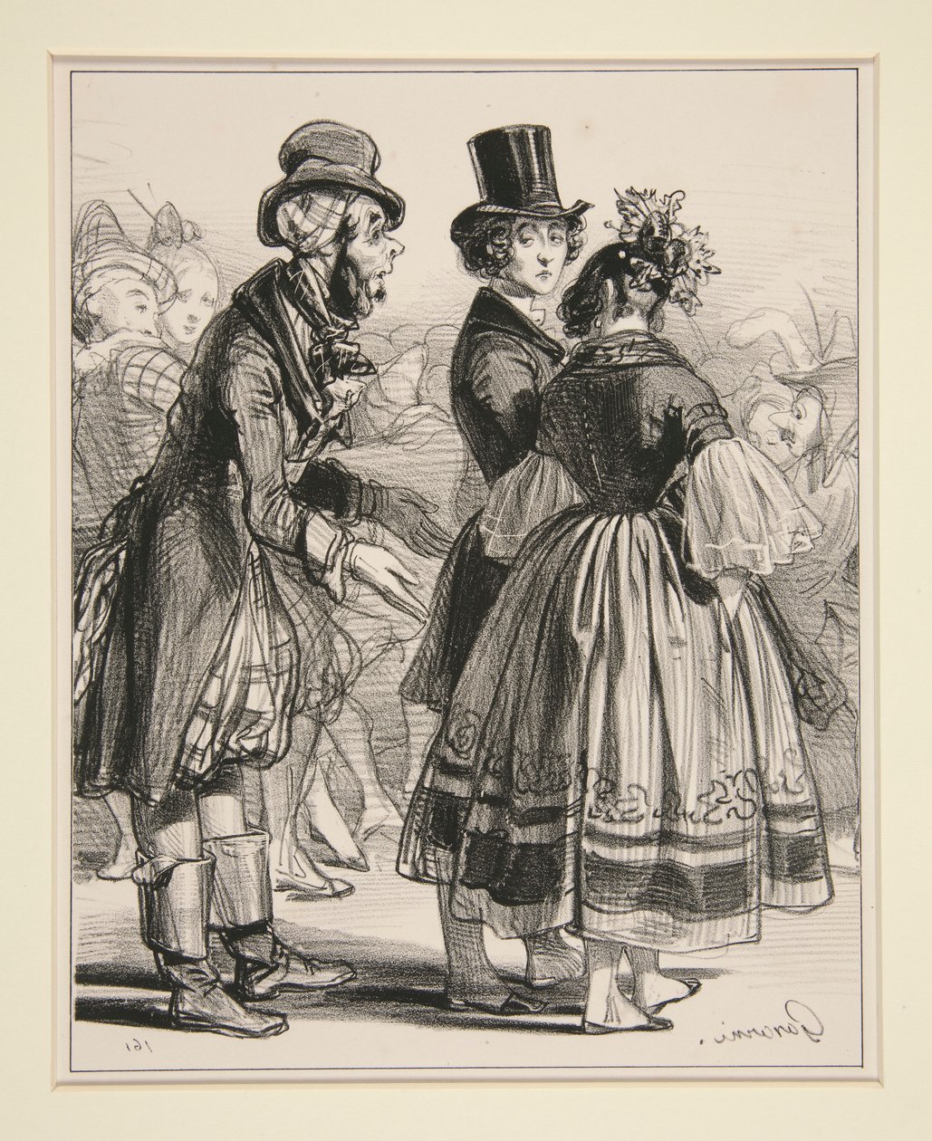 No. 6 - Carnaval - Prete un peu la voleuse de Paul Gavarni