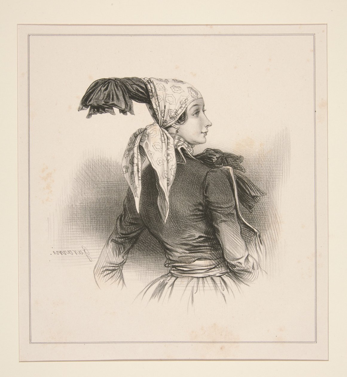 CAMPONESA DE ALTENBOURG de Paul Gavarni