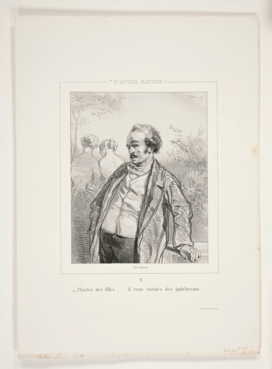 Meninas das plantas de Paul Gavarni