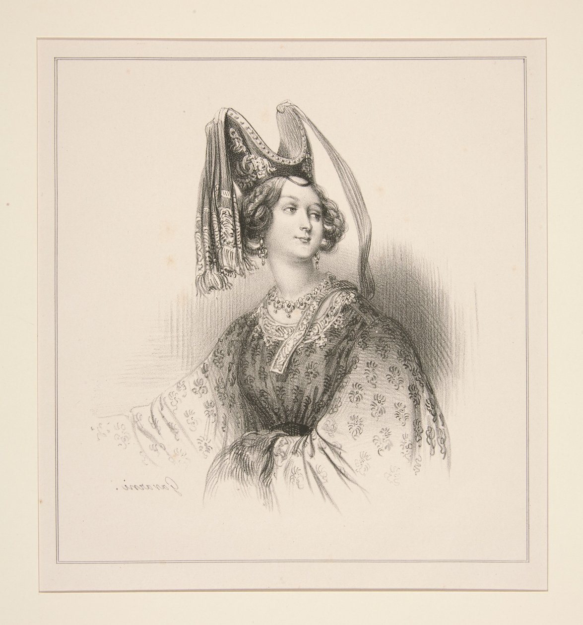 Sienesa em 1300 de Paul Gavarni