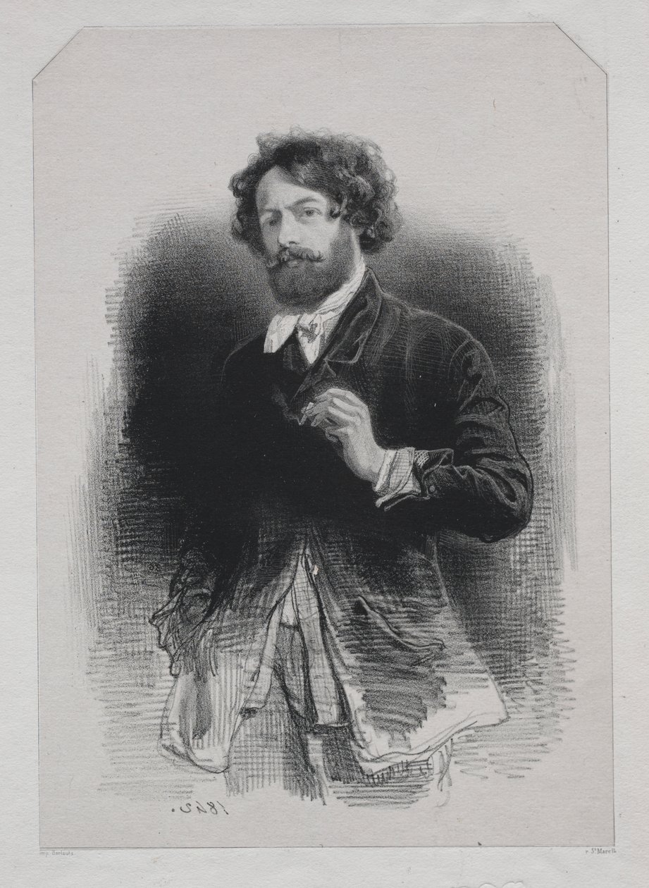 Auto-retrato de Paul Gavarni