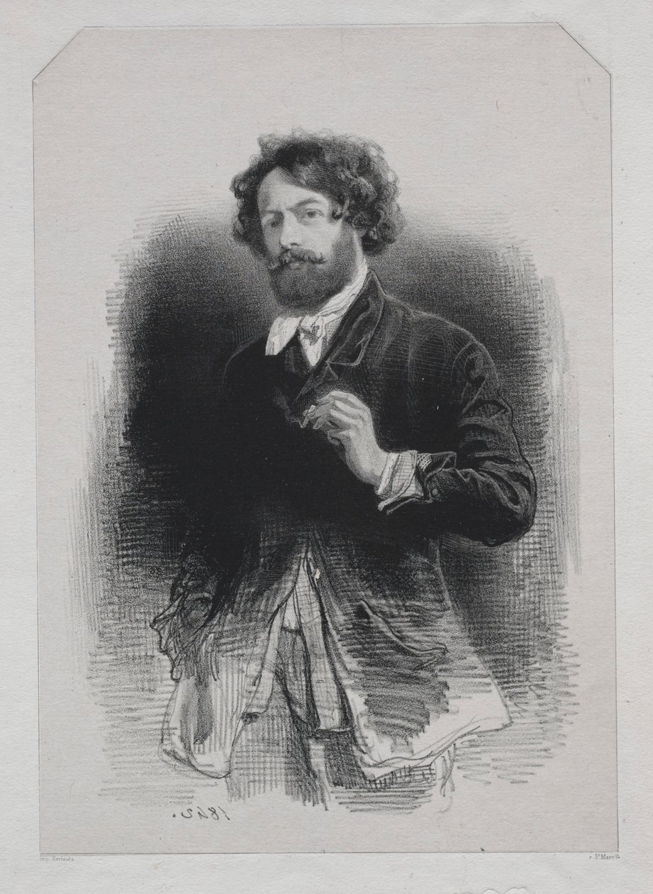 Auto-retrato, 1842. de Paul Gavarni