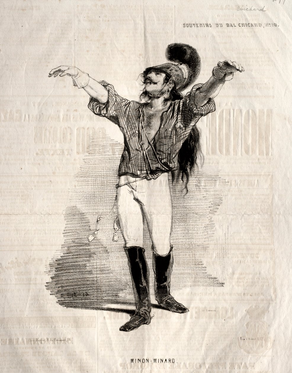 Memórias do Bal Chicard: Mignon-Minard de Paul Gavarni