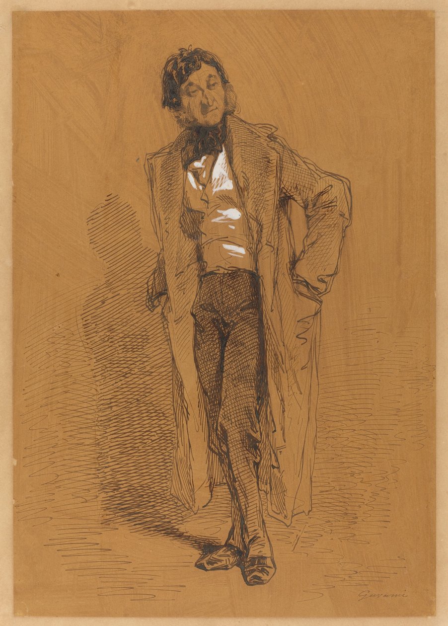 Homem de pé de Paul Gavarni
