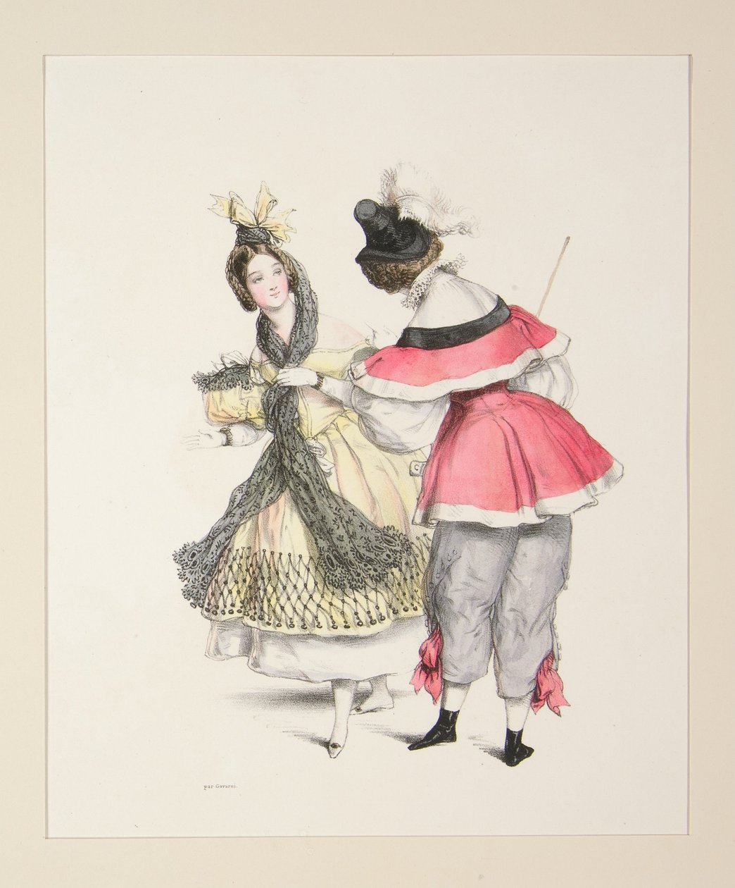 TRAVESTIMENTOS ORIGINAIS para os bailes de 1834. N.os 3 e 4. de Paul Gavarni