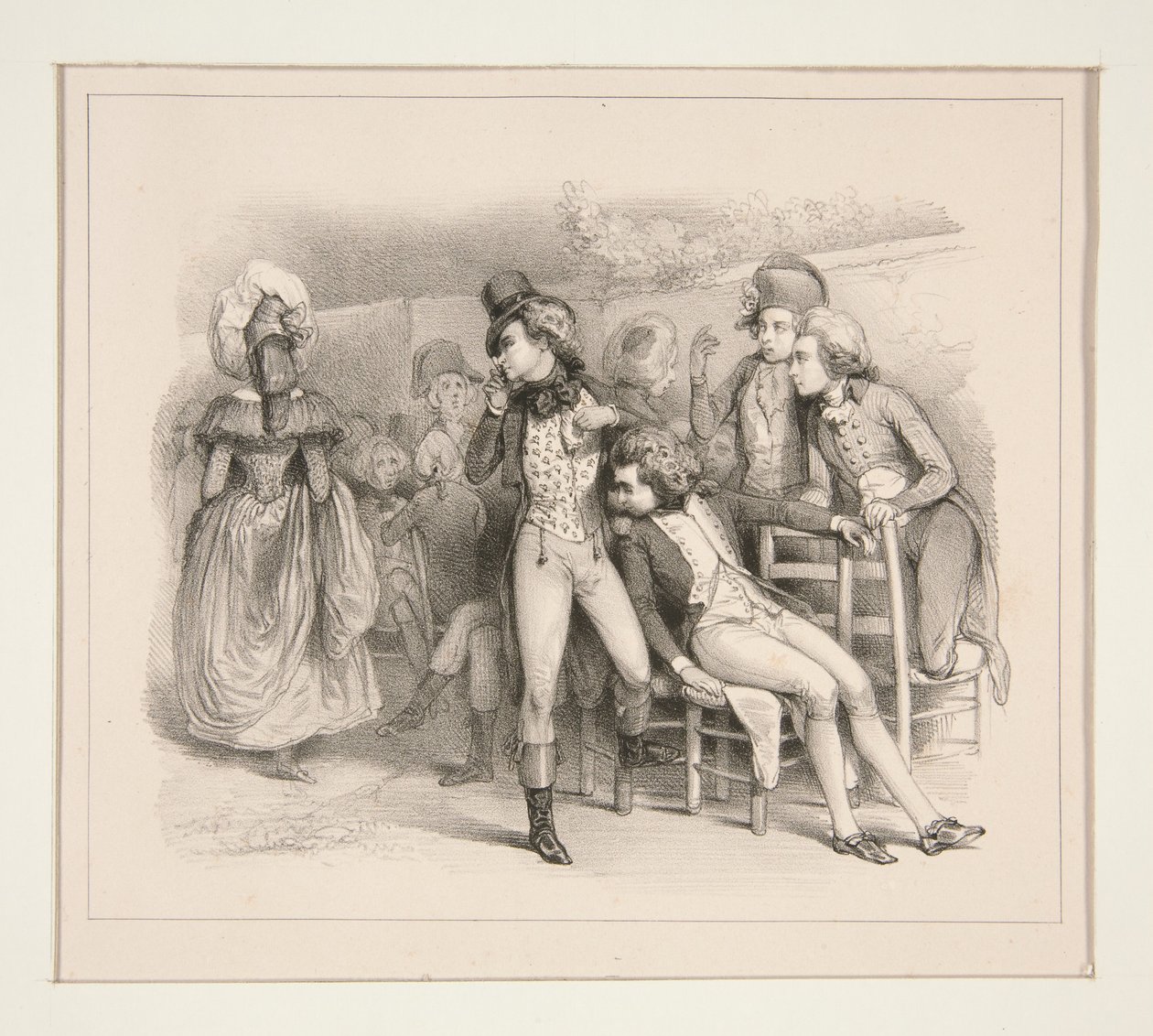 UMA MULHER BONITA EM 1790 de Paul Gavarni