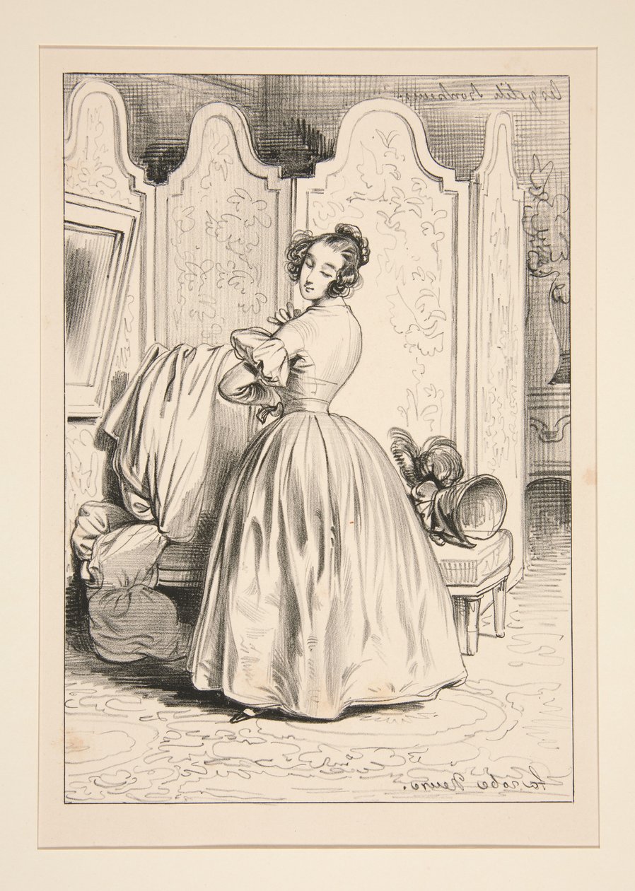 UM VESTIDO DE SEDA. de Paul Gavarni