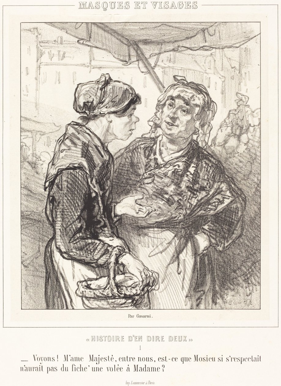 «Vejamos! Madame Majestade...» de Paul Gavarni