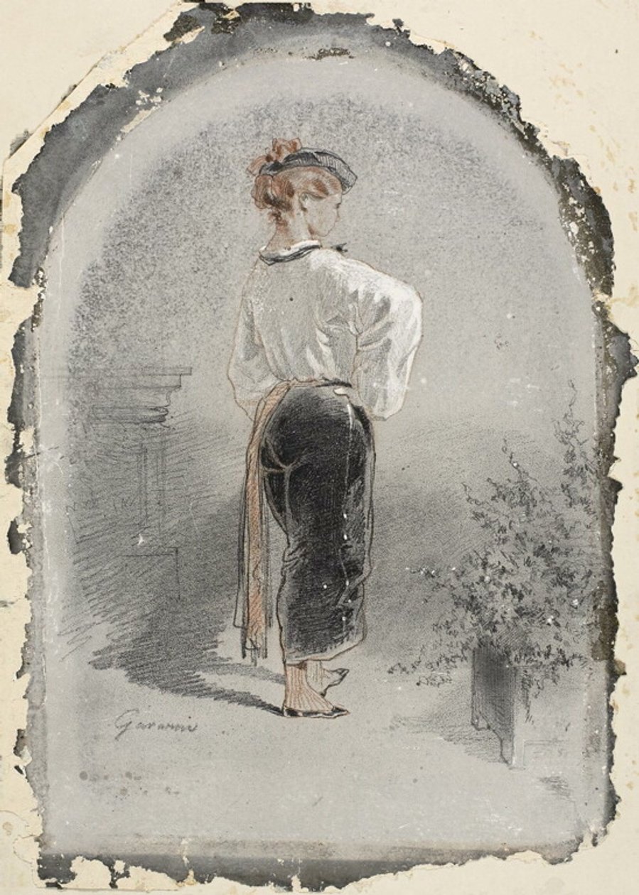 Mulher em traje espanhol de Paul Gavarni