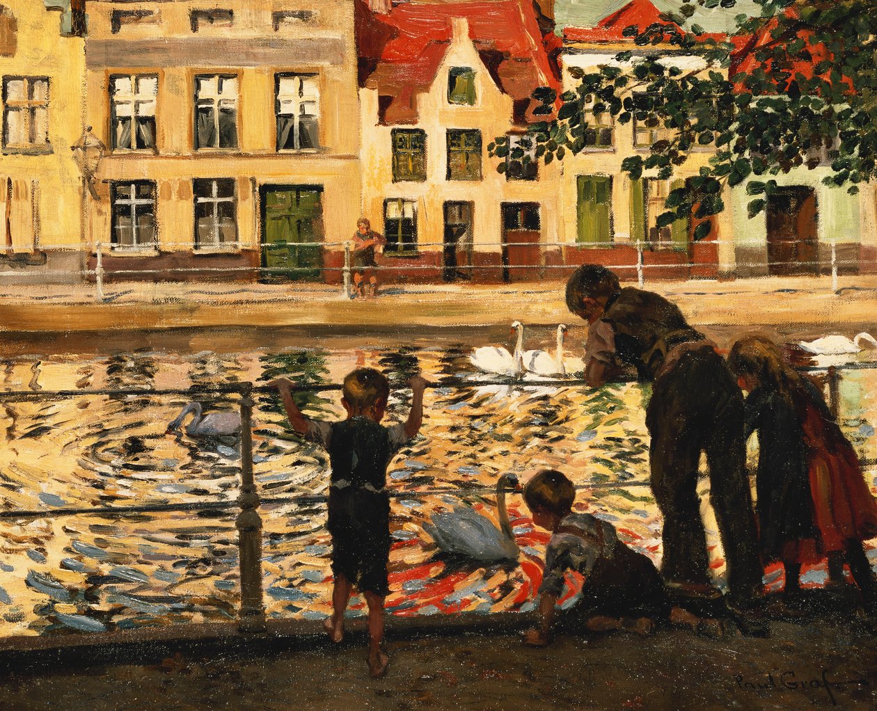 Alimentando os cisnes, de Paul Graf