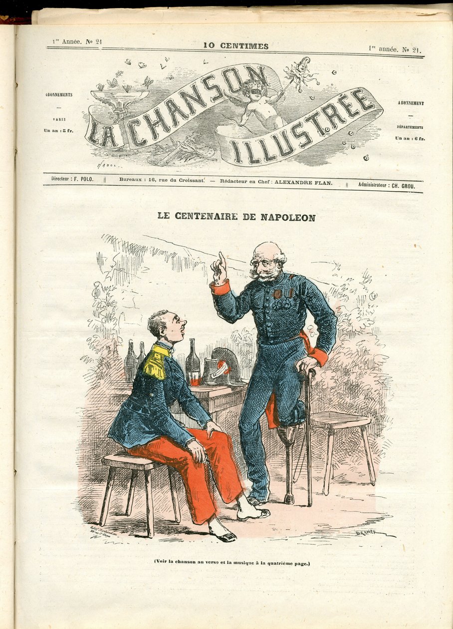 Ilustração de La Chanson (revista), número 21 de Paul Hadol