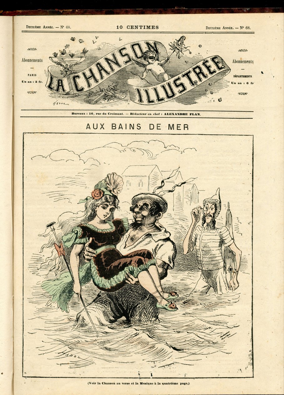 Ilustração de La Chanson (revista), número 68 de Paul Hadol