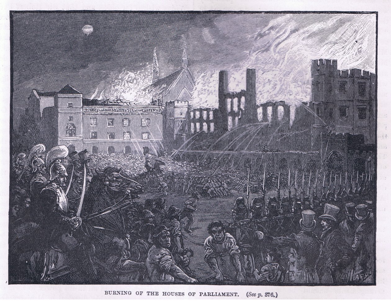 Queima das Casas do Parlamento 1834 de Paul Hardy