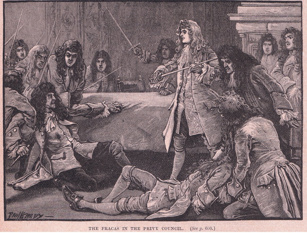 A briga no Conselho Privado de 1711 dC de Paul Hardy