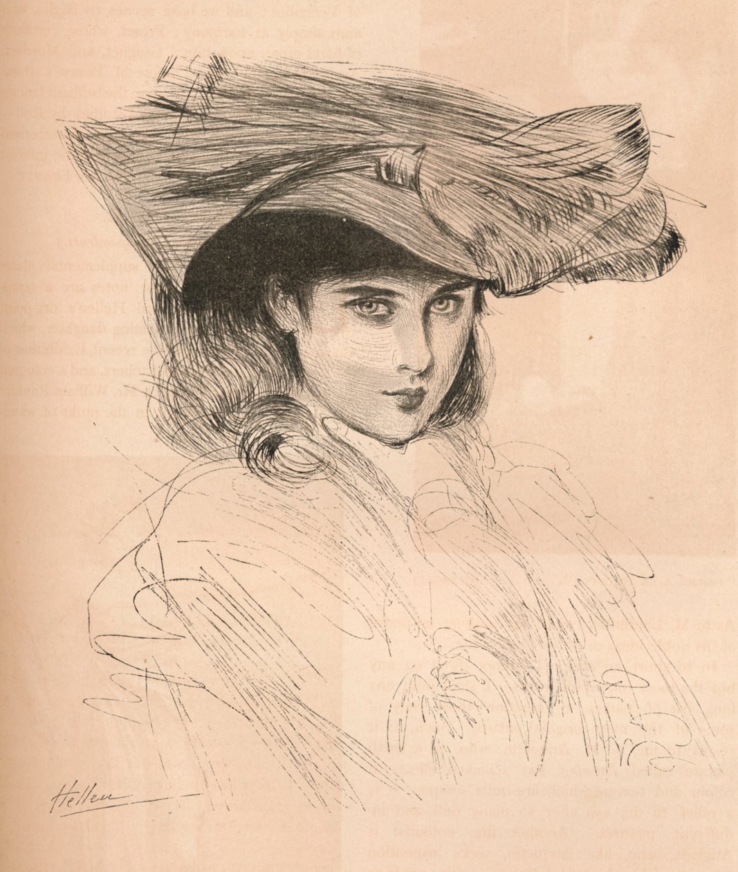 Retrato da filha do artista, c1879-1903, 1903 de Paul Helleu