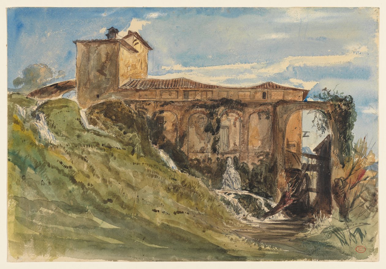 Uma villa perto de Roma de Paul Huet
