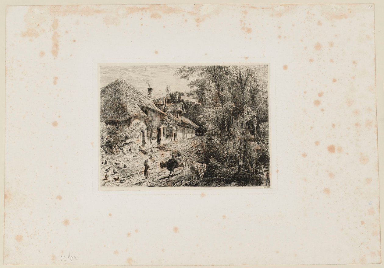 Cabana da antiga Trouville. Beraldi 82 IFF 32 de Paul Huet