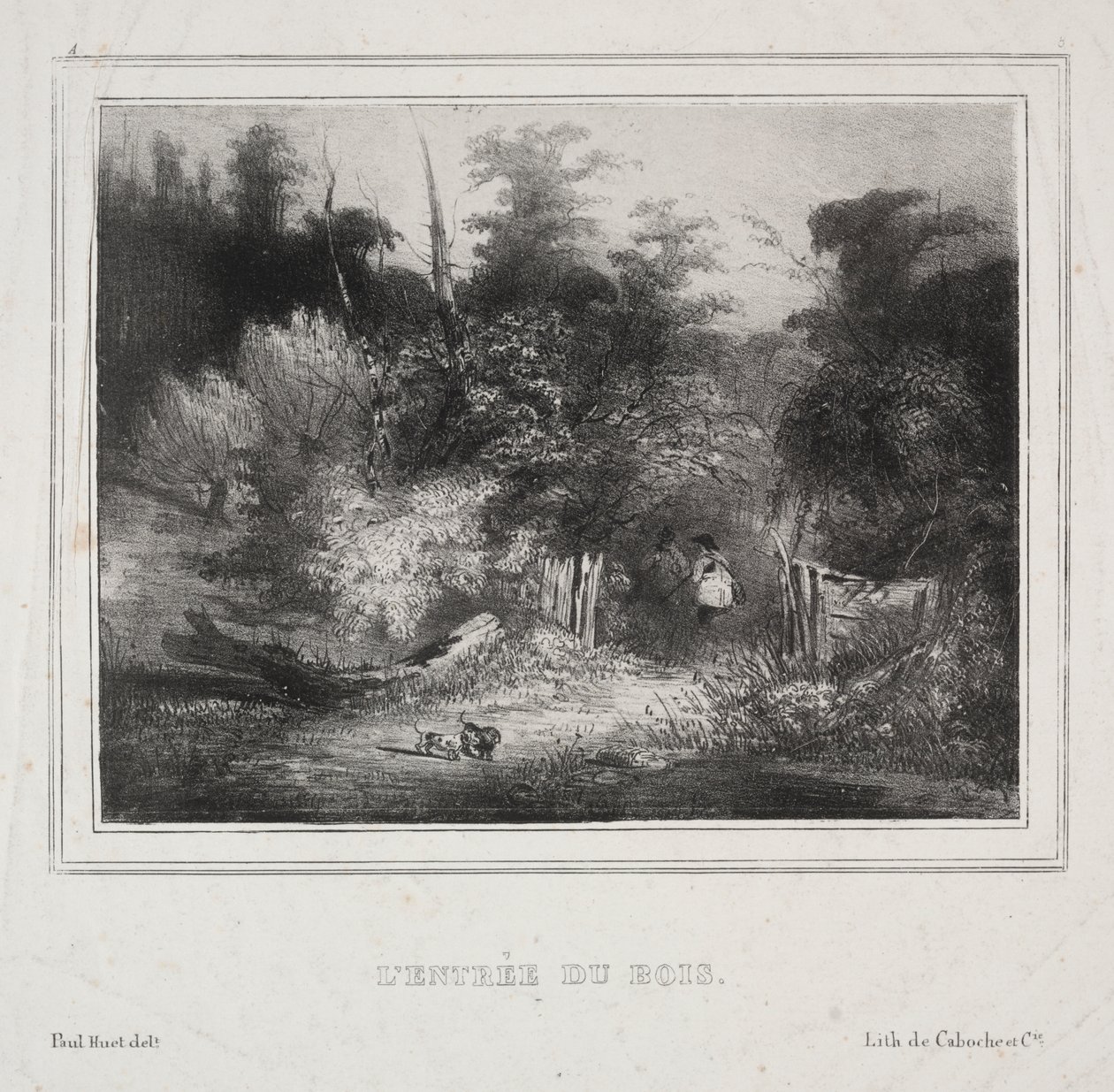 Paisagens: a entrada de uma floresta de Paul Huet