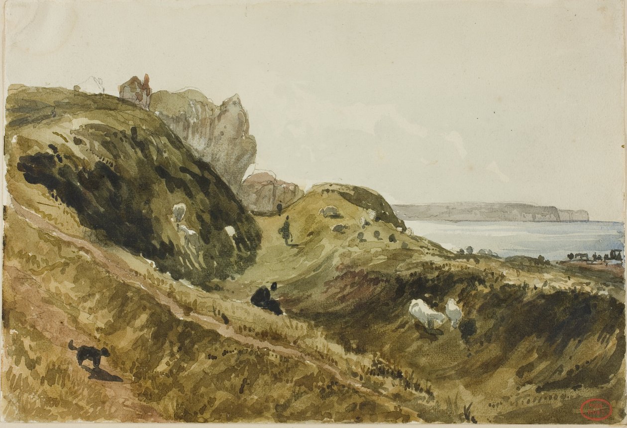 As falésias de Dieppe de Paul Huet