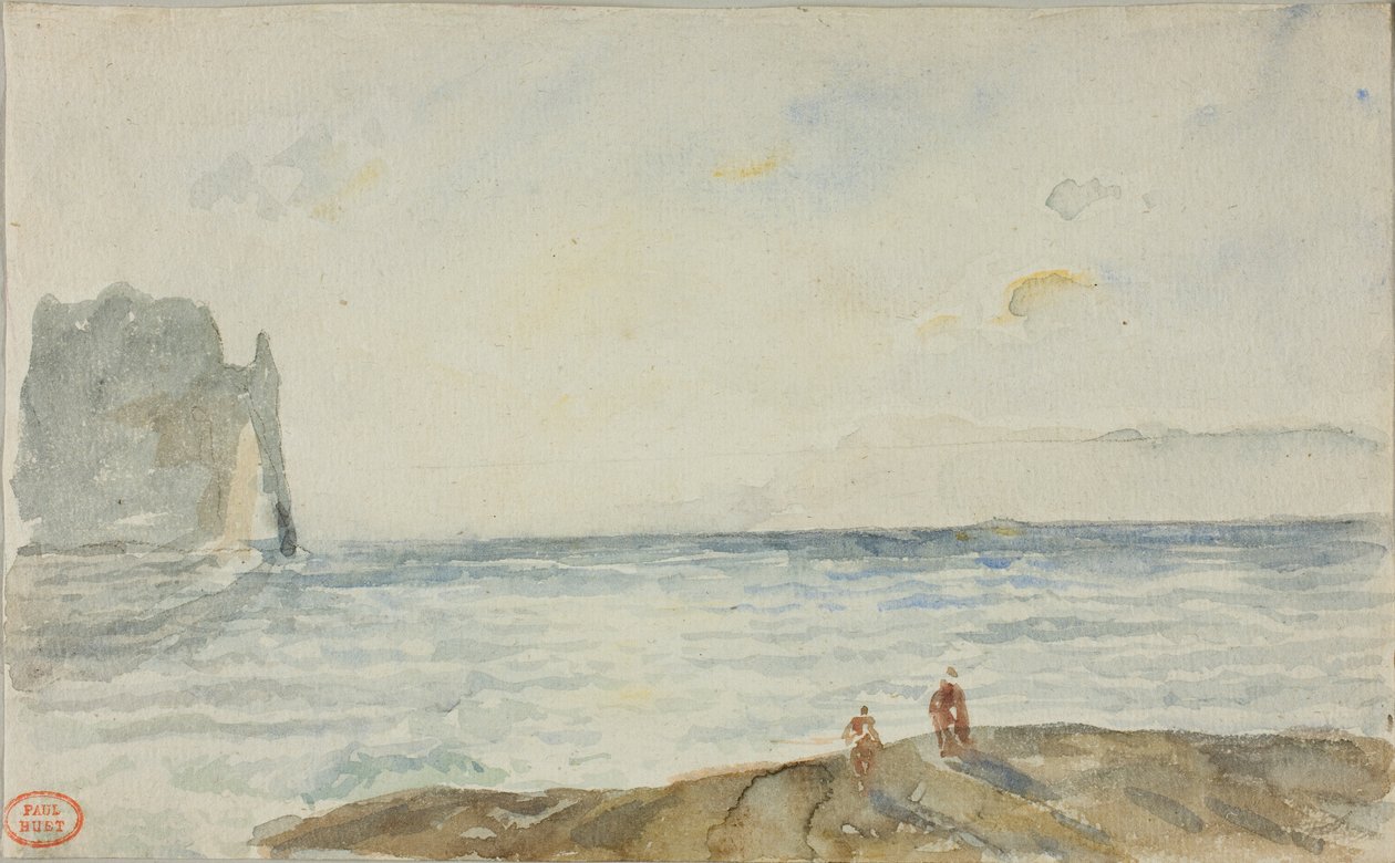 Veja em Etretat de Paul Huet