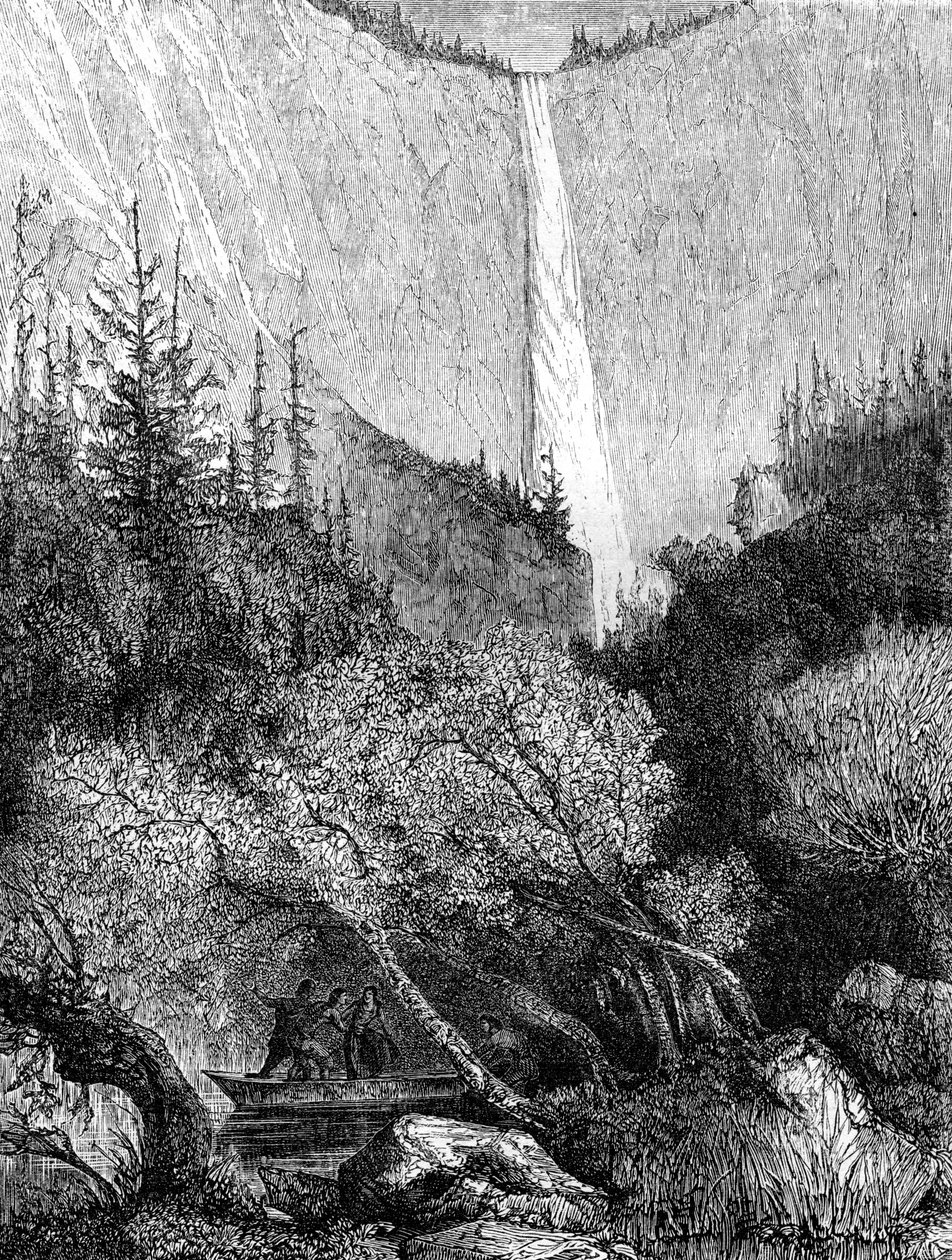 Cachoeira, parque nacional de Yosemite, Califórnia, século XIX. de Paul Huet