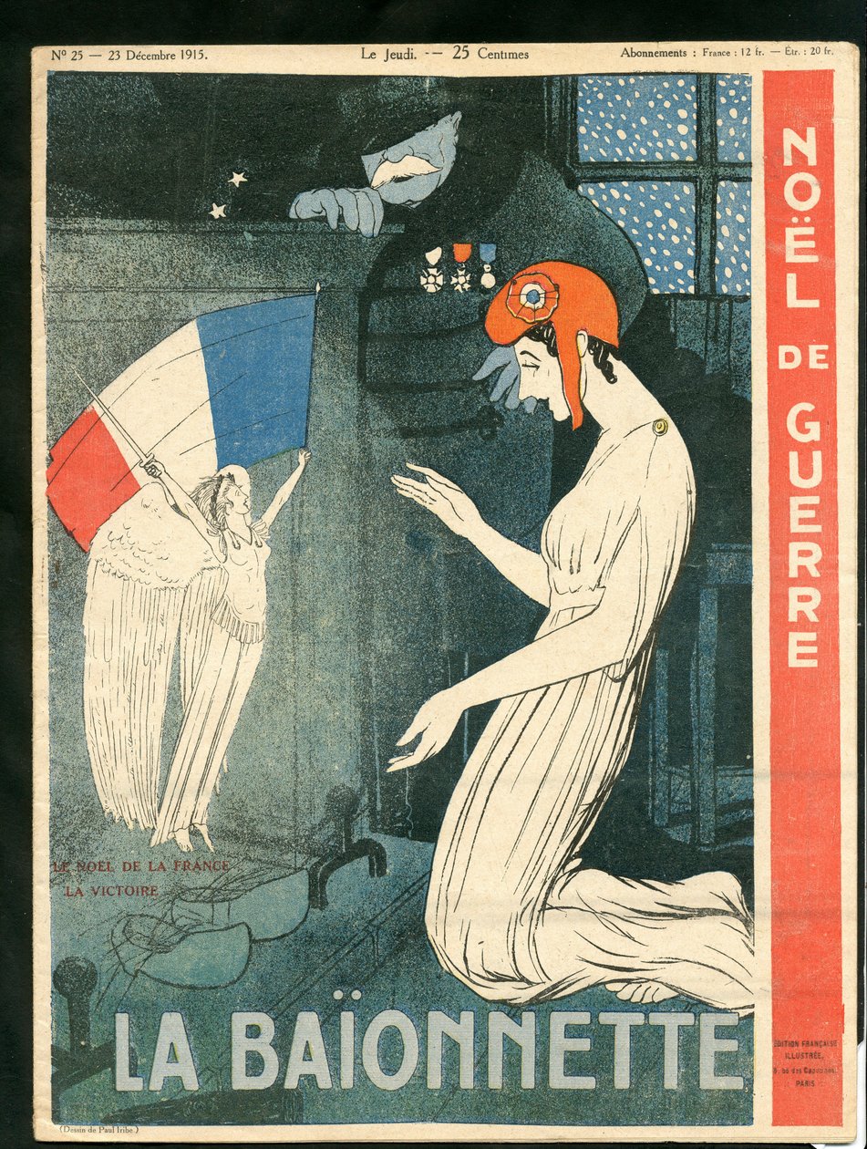 Capa de "La Baionnette", Sátira Colorida de Paul Iribe