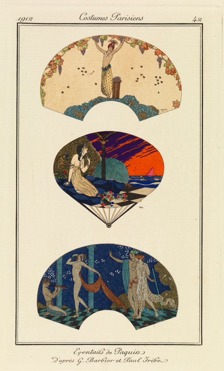 Prato de "Costumes Parisiens". de Paul Iribe
