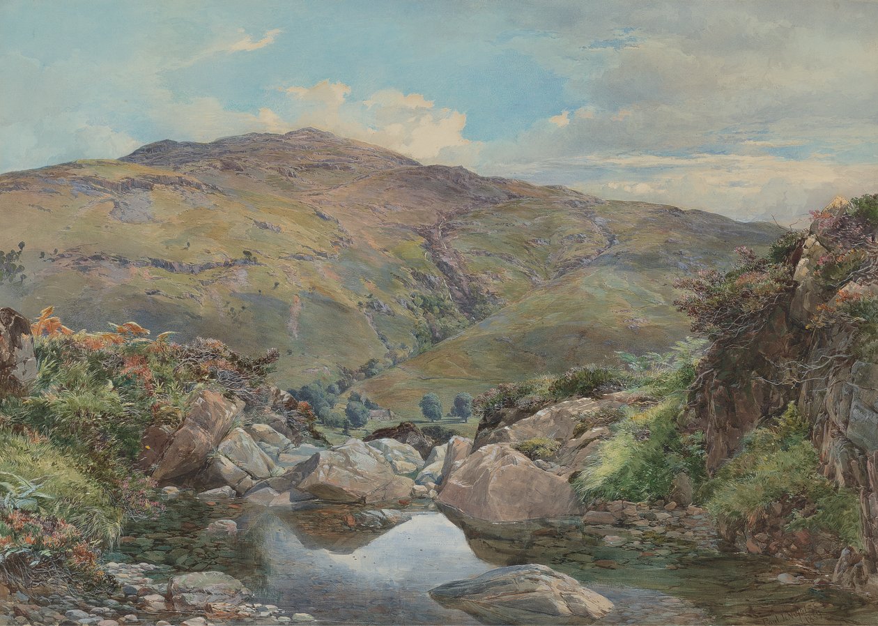 Chefe de Loch Lomond, com Ben Lomond na Distância de Paul Jacob Naftel